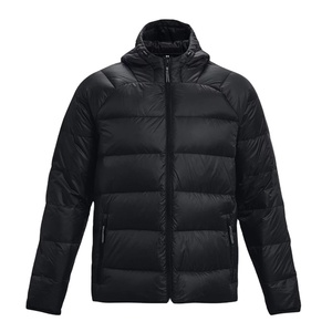 OEM personalizado 2025 hombres al aire libre invierno cálido chaqueta de lona con soporte cuello pato abajo Puffer - Product Image 3