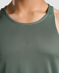 2026 Men's New Arrival Custom Casual Solid Tank <b>Tops</b> High Quality Durable Quick Dry 100% Polyester Fitness Wear Breathable - Product Image 4