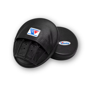 Winning Boxing <b>Focus</b> Mitts Professional Genuine Leather Curved Hand Grips Adjustable Wrist Strap Lace-Up Closure Lightweight - Product Image 6