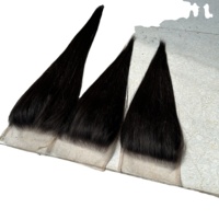 Vietnam gros dentelle fermeture HD 5x5 cheveux humains dentelle fermeture 2024 tendances chaudes mode fermeture de cheveux humains Nature couleur