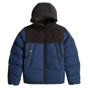 Veste matelassée légère pour homme, résistante à l'eau, coupe-vent, col montant, fermeture éclair, manteau chaud d'hiver pour l'extérieur - Product Image 6