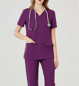 Tenues d'hôpital OEM, uniformes médicaux, ensembles de blouses et pantalons de travail en spandex - Product Image 6