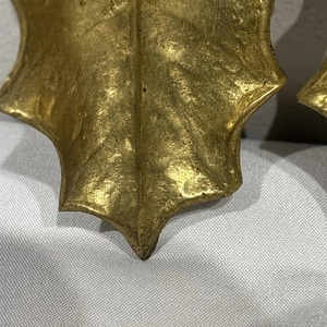 Vintage Leaf Shape Metal <b>Serving</b> Plate <b>Set</b> Gold Finished Decorative Tray Ideal For Snacks Dry Fruits Table Decor And Kitchen Use - Product Image 3