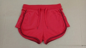 Shorts pour femmes, couleur bleue unie, taille élastique, bordure contrastée, respirant, vêtements d'été, coupe régulière - Product Image 6