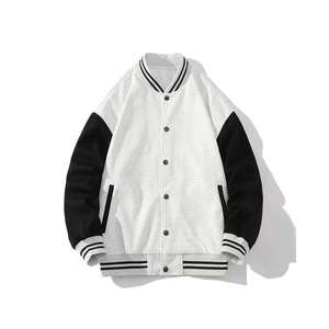 Custom 100% Cotton Vintage Letterman Men's Varsity <b>Jacket</b> Stand Collar Chenille Patch Fleece Lining for Winter Season - Product Image 3