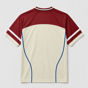 Maillot de football personnalisé pour homme, style rétro, séchage rapide, impression par transfert thermique, manches courtes, tenue d'équipe - Product Image 2
