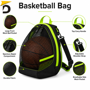 Bolsa de malla de nailon para baloncesto DARSA IMPEX con diseño de gran capacidad de almacenamiento y flujo de aire, y transporte cómodo para prácticas deportivas - Product Image 6