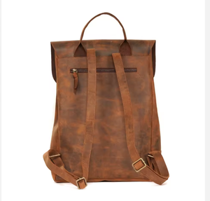 HeritageCraft genuine leather <b>backpack</b> handmade vintage durable spacious laptop travel bag premium quality stylish unisex everyd - Product Image 4