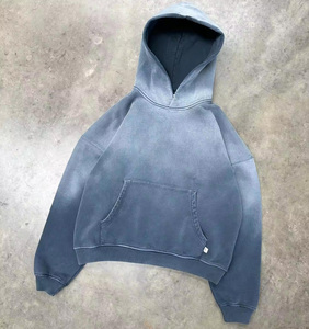 Sudadera con Capucha para Hombre, Premium, 100% Algodón, Estilo Vintage, Invierno, Impresión Digital Sólida, Logotipo Personalizado en la Parte Delantera, OEM, MOQ 10 Piezas, Transpirable - Product Image 3