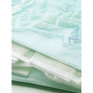 Lehenga choli ตาข่ายเลื่อมสีฟ้าที่น่าสนใจกับ dupatta - Product Image 3