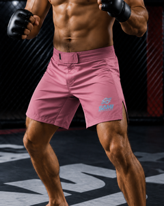 กางเกงชกมวย MMA สีชมพูสำหรับทุกเพศ ยี่ห้อ SAMI ENTERPRISES ทรงปกติ แห้งเร็ว ผลิตจากโพลีเอสเตอร์/ผ้าฝ้ายผสม สำหรับศิลปะการต่อสู้แบบผสมผสาน สำหรับผู้ใหญ่ พิมพ์ลายดิจิทัล - Product Image 6