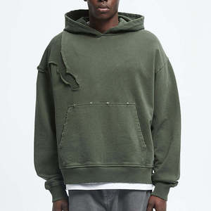 Sudadera con Capucha Personalizada con Estampado Puff, Sudadera para Hombre con Estampado Puff, Sudadera de Algodón Grueso para Marcas Urbanas Estadounidenses, MOQ Bajo - Product Image 3