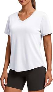 Camiseta Deportiva con Cuello en V para Mujer, para Yoga, Gimnasio, Correr, Venta al Por Mayor - Product Image 2