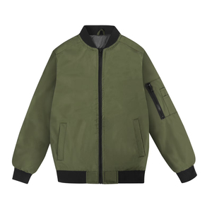 Men's Plain <b>Bomber</b> <b>Jacket</b> Trend Casual Breathable Comfortable Custom Logo Regular Fit <b>Baseball</b> WholesalePrice <b>Jacket</b> For Men - Product Image 2