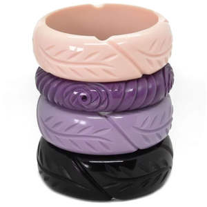 Nouveaux Bracelets Vintage Colorés Irréguliers en Résine Transparente – Vente en Gros, Design Tendance, Épais et Imposants pour Femme et Unisexe - Product Image 2