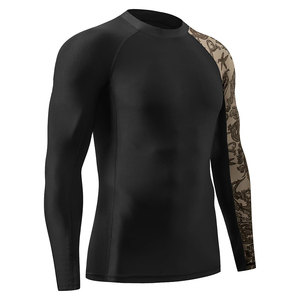 Streetwear High Quality Men Compression Shirt Solid Color Adult Size Quick Dry Gym Training Fitness Performance Wear - Product Image 3