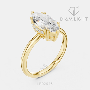 Bague de fiançailles en or blanc 14 carats avec diamant de laboratoire taille marquise 1,86 carat, certifié IGI, couleur F+, clarté VS+, cadeau de promesse de mariage - Product Image 6