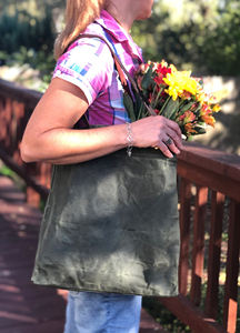 Bolsa de Mano de Lona y Cuero, Estilo Vintage, para Viajes y Compras, de Gran Capacidad y Duradera, LCTB-0073 - Product Image 3