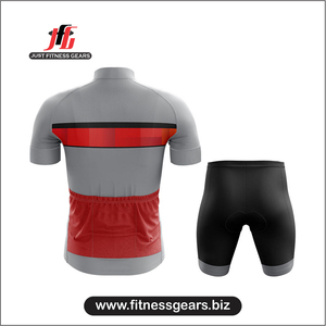 ชุดจักรยานแบบไม่มีแขน ยี่ห้อ JUST FITNESS GEARS ราคาถูก คุณภาพสูง 100% ผลิตจากผ้าสแปนเด็กซ์/โพลีเอสเตอร์ แห้งเร็ว สำหรับผู้ใหญ่ - Product Image 2