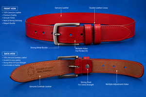 Ceinture formelle vintage en cuir de vache noir pour homme DUMELA, boucle carrée en argent, durable, légère, solide, 40 pouces, 1,30 cm - Product Image 2
