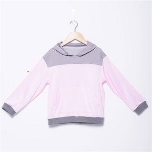 Pull à capuche pour enfants en polyester recyclé et coton biologique ODM - Product Image 1