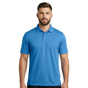 Chemises polo en polyester personnalisées pour hommes, vêtements de golf, chemise de sport à séchage rapide, haut d'entraînement respirant, chemise polo décontractée - Product Image 2