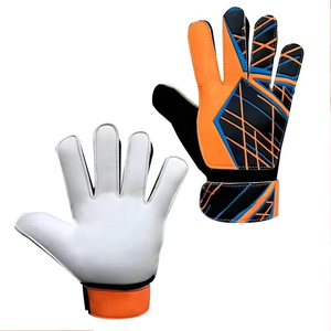 Guantes de Portero de Fútbol, Dedos Completos, Cuero PU, Antideslizantes, Transpirables, con Correa de Muñeca Ajustable, Unisex, Equipo Deportivo - Product Image 4