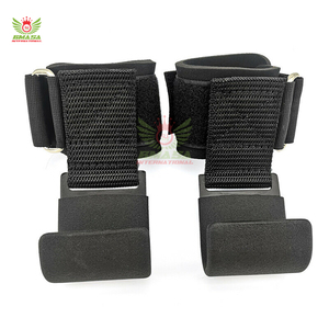 Gancho para levantamiento de pesas, gancho portátil de agarre fuerte para muñeca, resistente y seguro para mujeres y hombres, ganchos para levantamiento de pesas para fitness - Product Image 1