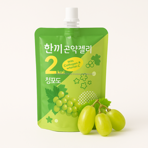 Gomitas de Konjac con Sabor a Uva Verde, con Colágeno de Pescado, Vitamina C, Bajas en Calorías y Azúcar, Snack para Adolescentes, Adultos y Recién Nacidos, OEM - Product Image 1