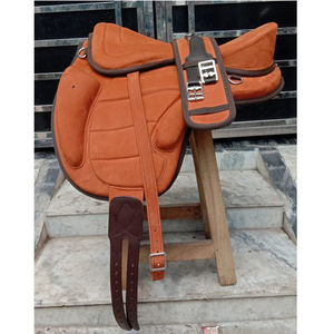 Selle de cheval Freemax en cuir de haute qualité, sans arceau, tout usage - Product Image 1