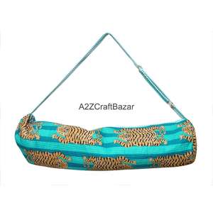 Bolsas de Yoga 100% Algodón Acolchadas, Bolsa de Gimnasio Multifuncional con Cierre, Bolsas de Viaje con Diseño de Equipaje - Product Image 2