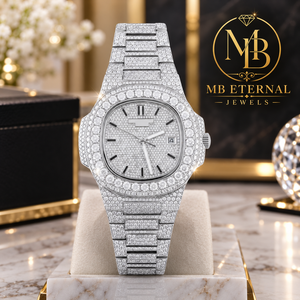 Montre MB ETERNAL Diamond 38 mm carrée, analogique, quartz, automatique, verre, bracelet en acier inoxydable, fermoir caché, unisexe, luxe - Product Image 1