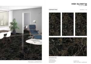 Azulejo de Porcelana Premium de Alto Brillo 600x1200, Formato Grande, Superficie Pulida, para Pared y Suelo, Uso Decorativo Interior y Exterior Moderno - Product Image 4