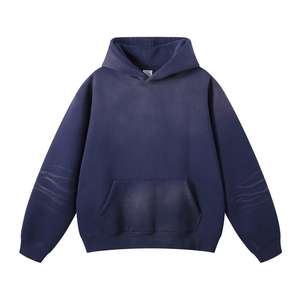 Sudaderas con capucha 100% algodón con efecto lavado, 600GSM de alta densidad - Product Image 1