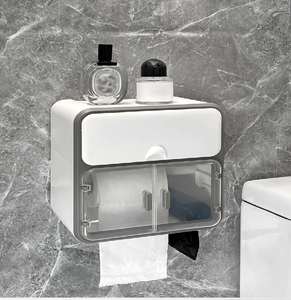 Soporte de doble rollo de alta capacidad con una bandeja superior ancha para suculentas o dispositivos móviles. Disponible a precios de mayorista. - Product Image 4