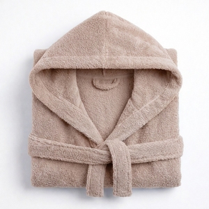Albornoz con Capucha de Algodón BCI para Recién Nacidos, Suave y Absorbente, para Niños Pequeños, Uso en Baño y Armario, Marca Privada, Logotipo Personalizado, OEM - Product Image 1
