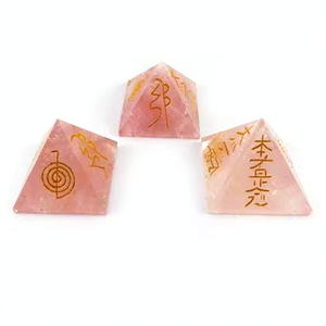 งานฝีมือคริสตัลควอทซ์รูปกุหลาบพรีเมียมรูปแกะสลักพลังงานพีระมิด usai reiki ทำด้วยมือจากวัสดุคุณภาพสูง - Product Image 2