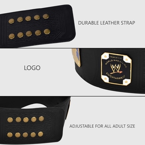 Wholesale Premium Custom Champion Belt <b>Wrestling</b> Boxing MMA Championship Title Leather Gold Metal Plates OEM Logo Manufacturer - Product Image 3