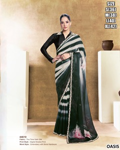 Sari verde Neelam - Product Image 4