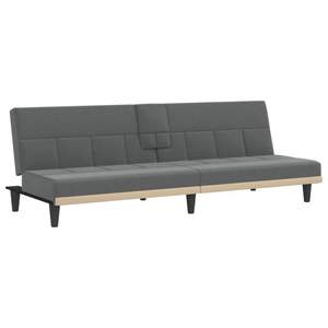 Sofá Cama de Espuma de Poliéster Gris Oscuro, Mueble Práctico y Elegante de Plástico Mediano - Product Image 2