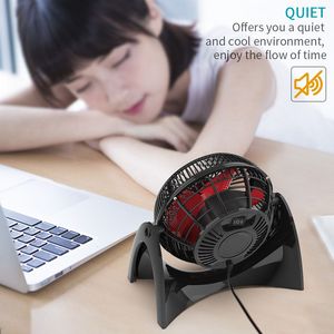 Ventilatore da Tavolo USB Portatile Super Silenzioso, 2 Velocità, Regolazione a 360 Gradi, Dimensioni Compatte, 40dB Max, Perfetto per Casa e Ufficio - Product Image 5