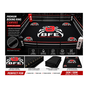 Toile de ring de boxe professionnelle personnalisée, antidérapante, en coton robuste, pour rings de MMA et de boxe - Product Image 1