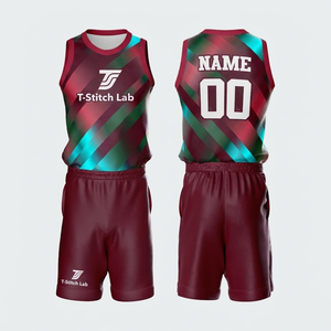 Uniforme de Baloncesto para Hombre, Servicio OEM, 100% Poliéster, Secado Rápido, Sin Mangas, Ropa Deportiva, Estampado Sublimado, Cuello Redondo - Product Image 6