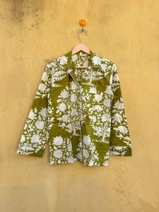 Conjunto de Pijama de Algodón y Bambú Floral para Mujer de Alta Calidad, Manga Larga, Cuello Camisero, Cintura con Cordón, Tejido Suave, Ropa de Dormir Informal - Product Image 2
