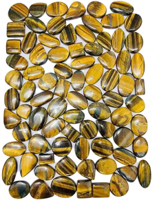 Pierre précieuse naturelle œil de tigre, cabochon poli, formes variées, toutes tailles, certifiée par un tiers, personnalisable, pour bijoux, non traitée - Product Image 4