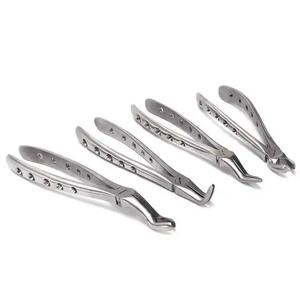 Juego de Instrumentos Quirúrgicos Dentales de Acero Inoxidable Plateado con Logotipo Personalizado, Certificación CE, Empuñadura Ergonómica, Alicates Manuales para Extracción Dental - Product Image 5