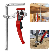 Pince à barre réglable à cliquet de type F en acier inoxydable, durable, avec mesures en pouces pour le travail du bois de précision et la fabrication métallique
