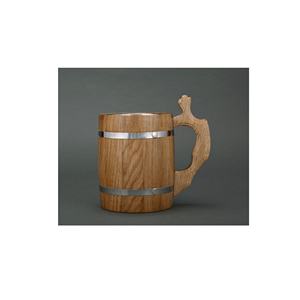 Handmade Wooden <b>Beer</b> Mug Dragon Handle Vintage Style Bar Accessory Classic Design Men Eco-Friendly CE Certified Microwave Lid - Product Image 2