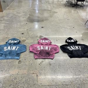 Urban Fashion Regular Fit Embroidered 100% Cotton Solid Lined Autumn Hoodies Customized Branding High Quality Wholesale - Product Image 2