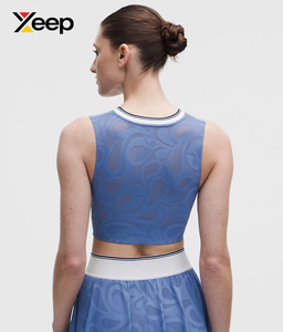 เสื้อชั้นในกีฬาโยคะคุณภาพสูงสำหรับผู้หญิง XEEP รุ่น XC-SB-147 แบบเรียบง่าย ระบายอากาศได้ดี สายปรับได้ แผ่นรองถอดออกได้ รองรับได้ดีเยี่ยม แห้งเร็ว - Product Image 2